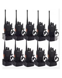 Set 10 Radios Baofeng Bf-888s Walkie Talkie 2 Vías Uhf Fm - Envío Gratuito