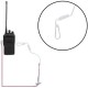Eh 888S / 5r 6r Walkie-talkie Anti - Radiación Auriculares-Rojo - Envío Gratuito
