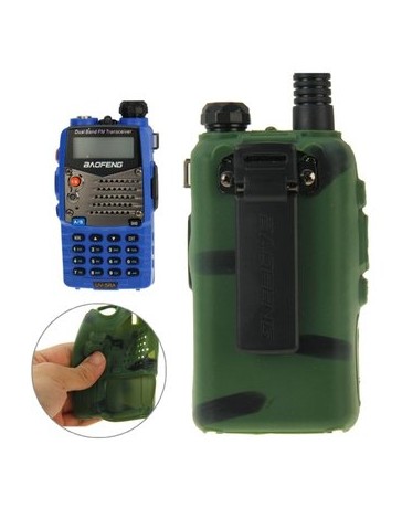Caso Del Silicón Del Color Puro De UV - 5R Serie Walkie - Envío Gratuito