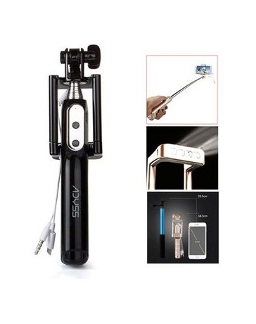 Vara Multi - funcion de control LED con cable handheld selfie Stick - Envío Gratuito