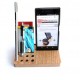 Dock Base Madera Poliespacios Dc03 Celular Iphone Escritorio - Envío Gratuito