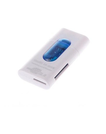 CZX cuatro en uno USB 2.0 Lector de tarjetas de memoria (azul). - Envío Gratuito