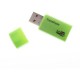 Lector de tarjetas USB CZX 2.0TF Perrita forma (verde). - Envío Gratuito