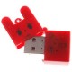Lector de tarjetas USB CZX 2.0TF día lluvioso de bebé forma (rojo) - Envío Gratuito