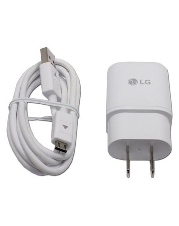 Cargador + Cable Lg Original G2 G3 G4 Nexus Flex Optimus Blanco - Envío Gratuito