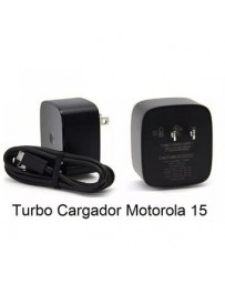 Cargador Motorola Turbo Power Con Cable Micro Usb Carga Rápida - Envío Gratuito