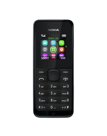 Nokia 105 RM-1135 negro teléfono - Envío Gratuito