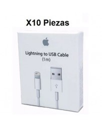 Lote 10 Cables Lightning Iphone 1 Metro 6s 6 5s 5 - Envío Gratuito