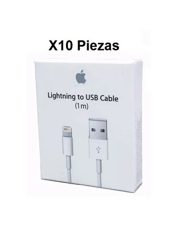 Lote 10 Cables Lightning Iphone 1 Metro 6s 6 5s 5 - Envío Gratuito