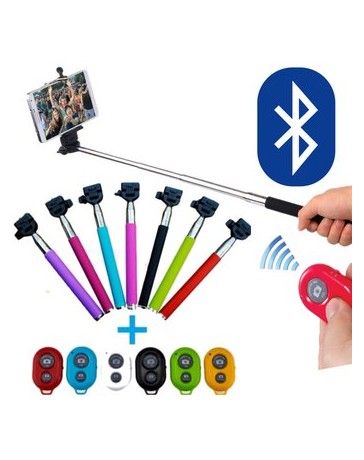 Monopod Selfie Con Bluetooth Remoto Iphone Samsung Gopro - Envío Gratuito