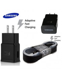 Cargador Samsung Fast Charge Con Cable Micro Usb NEGRO - Envío Gratuito