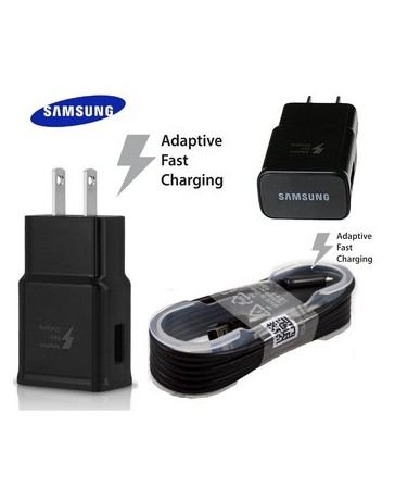 Cargador Samsung Fast Charge Con Cable Micro Usb NEGRO - Envío Gratuito