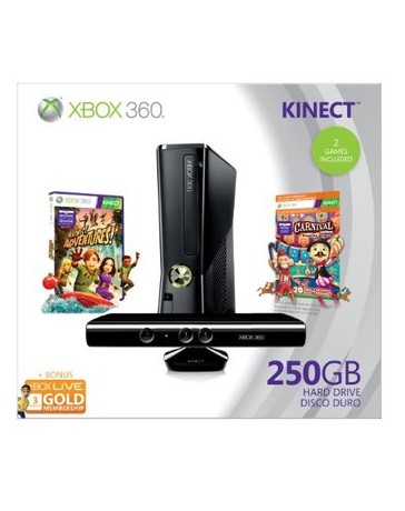 Consola Xbox 360 250GB + Kinect - Envío Gratuito