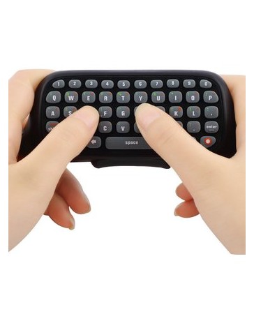 EH Control teclado negro inalámbrico de mensajería para XBOX 360 - Envío Gratuito