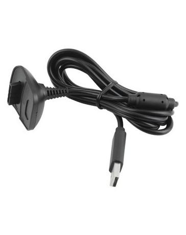 ER Manija Xbox360 Cable De Carga-Negro. - Envío Gratuito