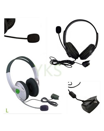 ER audifonos XBOX360 juego de auriculares negro - Envío Gratuito