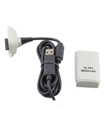 Kit Carga y Juega Genérico XBOX 360 Cable y Bateria - Envío Gratuito