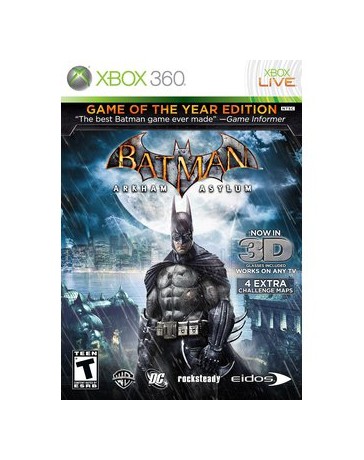 BATMAN ARKHAM ASYLUM GAME OF THE YEAR EDITION X360 - Envío Gratuito