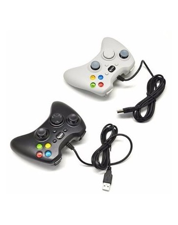 Control Gamepad Alambrico Para Xbox 360 Con Vibración - Envío Gratuito