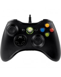 Nuevo Control Microsoft Alámbrico para XBox 360 y PC-Negro - Envío Gratuito