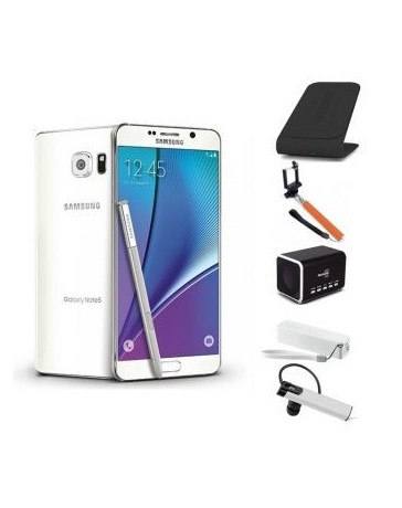 Reacondicionado Smartphone Samsung Galaxy Note 5 32GB Desbloqueado Blanco + SELFIE STICK - Envío Gratuito