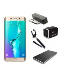 Reacondicionado Smartphone Samsung Galaxy S6 Edge Plus Dorado 32GB Desbloqueado Cargador Inalambrico Bateria - Envío Gratuito