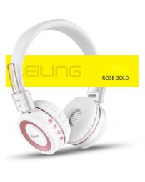 Auriculares Plegables Inalámbrico De Alta Fidelidad Bluetooth Estéreo-oro Rosa - Envío Gratuito