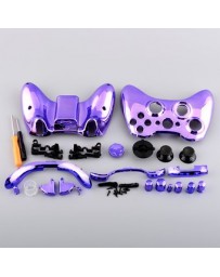 Hot Chrome Purple Cover +Button Mod Parts For Xbox 360 - Envío Gratuito