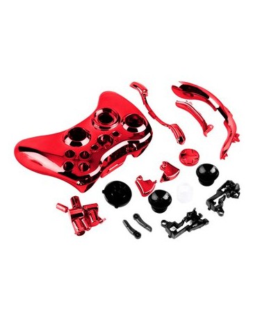 EH Xbox 360 Juego inalámbrico Controlador Shell Case kits-Rojo - Envío Gratuito