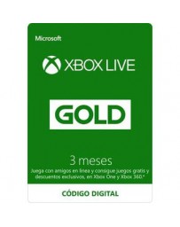 Membresía Xbox Live Gold por 3 meses (Código Digital) ESD - Envío Gratuito