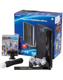 KIT CONSOLA PLAYSTATION MOVE 250GB C - Envío Gratuito