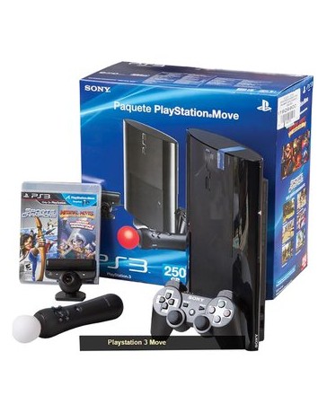 KIT CONSOLA PLAYSTATION MOVE 250GB C - Envío Gratuito