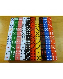 100 Surtidos Dados 10 Colores 16 Mm - Gran Noche De Juegos - Envío Gratuito