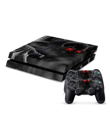 Generico Dark Skull Sticker Wrap Skin For PS4 Console - Envío Gratuito