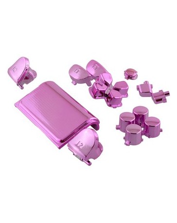 Kits de botones completo Chrome Rosa para Playstation 4 - Envío Gratuito
