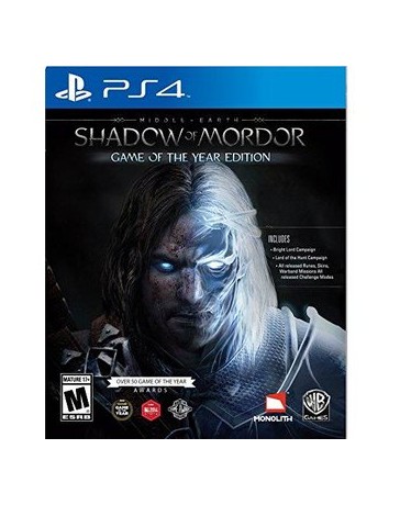 Middle Earth: Shadow Of Mordor Game Of The Year - PlayStation 4 - Envío Gratuito