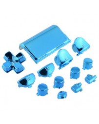 Duola Botones Cool full Mod Set azul cromado para Sony PS4 - Envío Gratuito