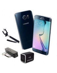 Smartphone Samsung Galaxy S6 Edge 5.1 32GB Negro Desbloqueado Selfie Stick Bocina Bateria portátil - Envío Gratuito