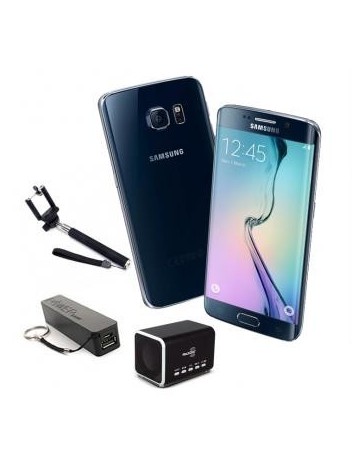 Smartphone Samsung Galaxy S6 Edge 5.1 32GB Negro Desbloqueado Selfie Stick Bocina Bateria portátil - Envío Gratuito