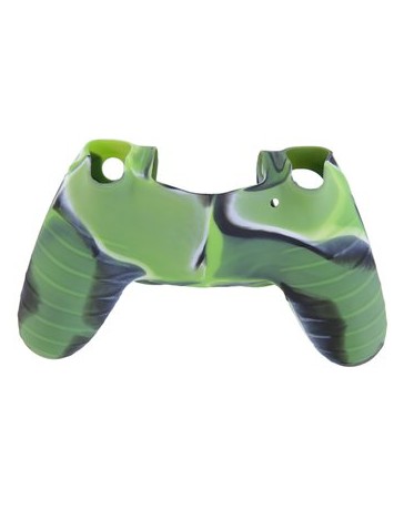 EW PS4 de silicona cubierta de mango verde de camuflaje - Envío Gratuito