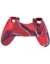 EW PS4 de silicona cubierta de mango de camuflaje de color rojo - Envío Gratuito