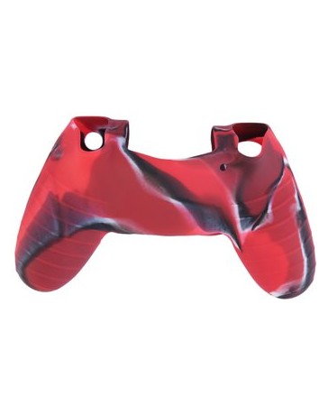 EW PS4 de silicona cubierta de mango de camuflaje de color rojo - Envío Gratuito