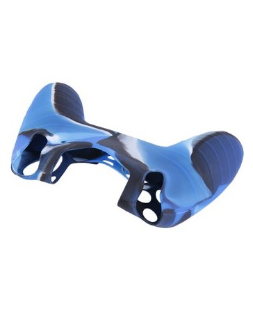 EW funda de silicona mango PS4 azul del camuflaje - Envío Gratuito
