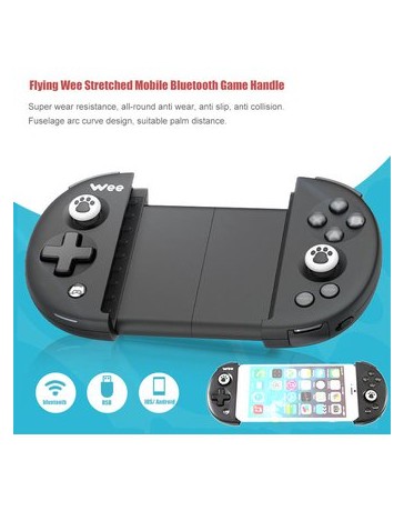 EB Estiramiento De Teléfono Móvil Bluetooth Gamepad-Negro - Envío Gratuito