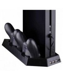 PS4 Base Vertical Enfriadora Cargadora Con Puertos - Envío Gratuito