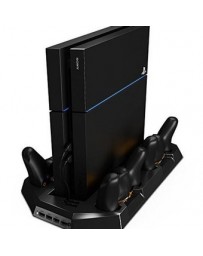 PS4 Base Vertical Enfriadora Para PlayStation 4 + 4 Puertos USB Extra - Envío Gratuito