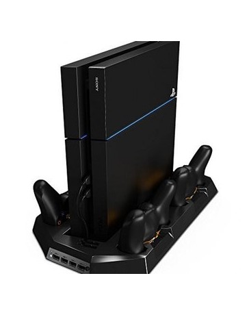 PS4 Base Vertical Enfriadora Para PlayStation 4 + 4 Puertos USB Extra - Envío Gratuito