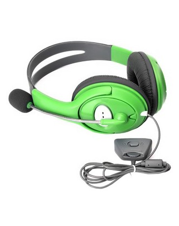 Auriculares con micrófono para Xbox 360 verde - Envío Gratuito
