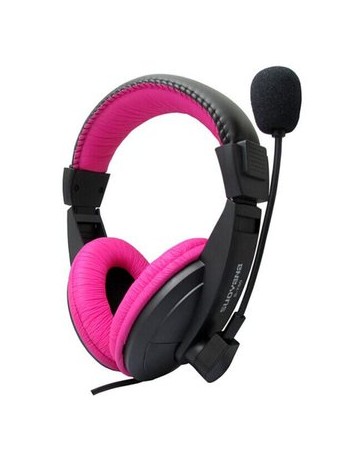 Auricular Gaming Headset Micrófono Para PC Portátil-Rosado - Envío Gratuito