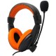 Auricular Gaming Headset Micrófono Para PC Portátil-naranja - Envío Gratuito